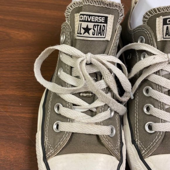 Converse Chuck Taylor All Star OX Women's Low Top Seasonal Gray Sneakers, size 7 - Picture 4 of 12